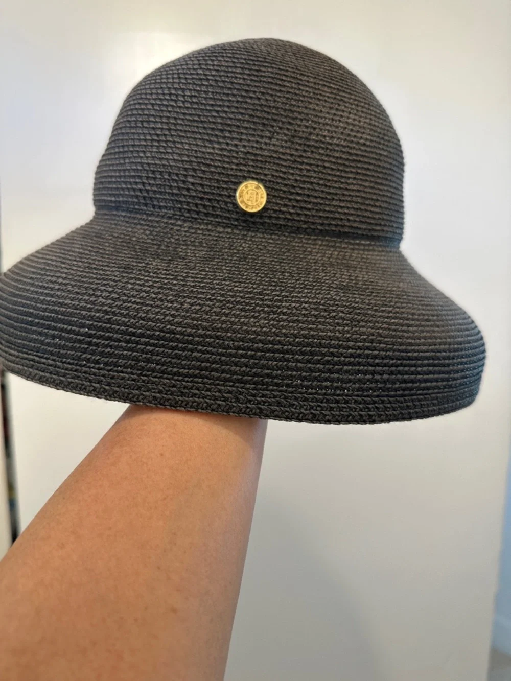 Eric Javits Charcoal Straw Cloche Hat - Picture 5 of 9